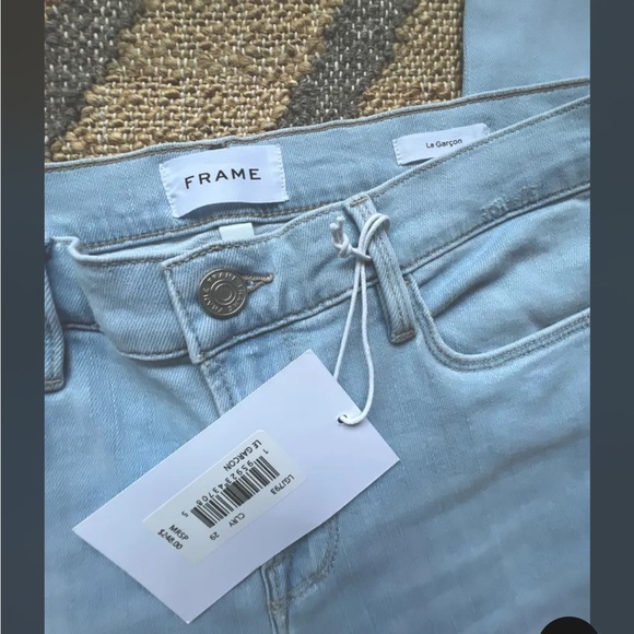 NwT! Frame Jeans Le Garcon Size 29 Color:Clarity - Picture 3 of 5